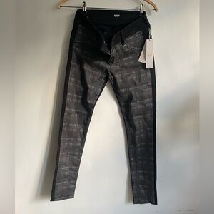 Hudson Jeans Charcoal and White Denim
